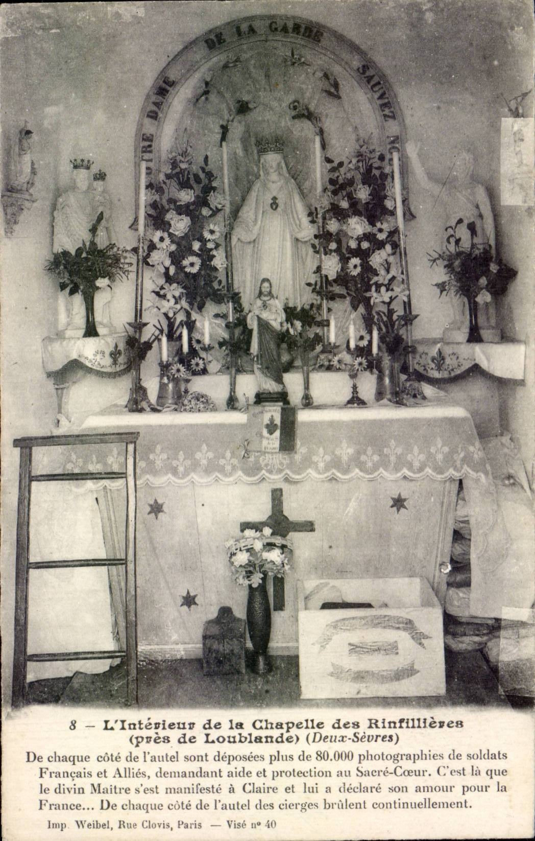 Innen-CPA der Wolbung von Rinfillieres (nah an Loublande)