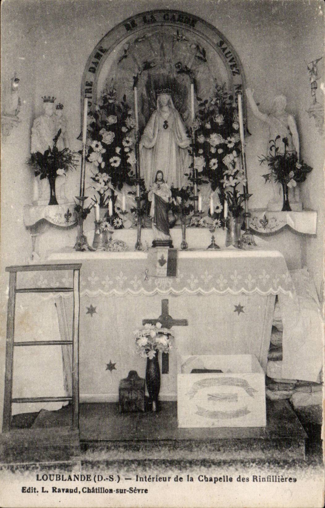 CPA InnenLoublande von der Wolbung von Rinfillieres