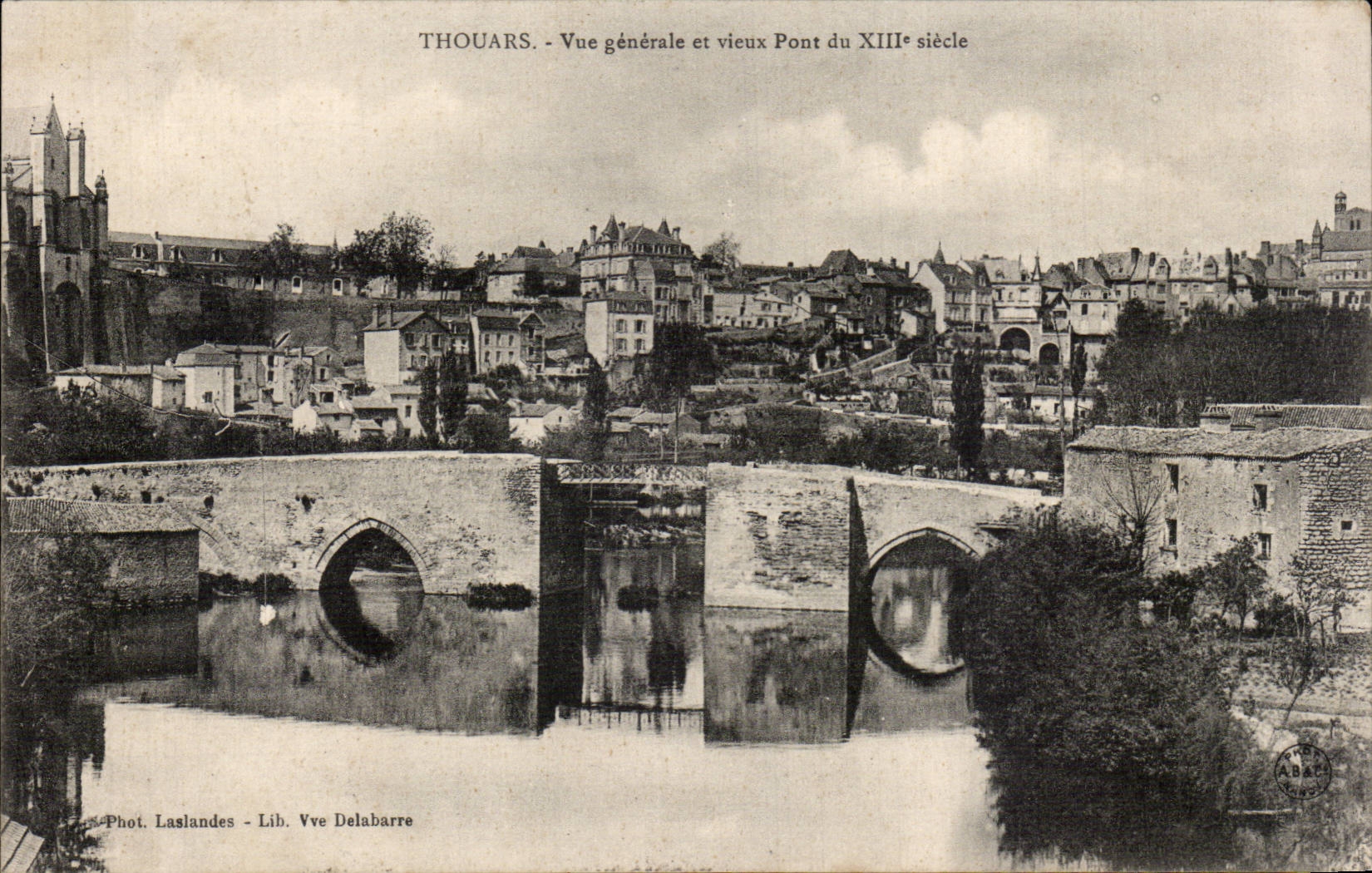 CPA Thouars View and old bridge of 13th