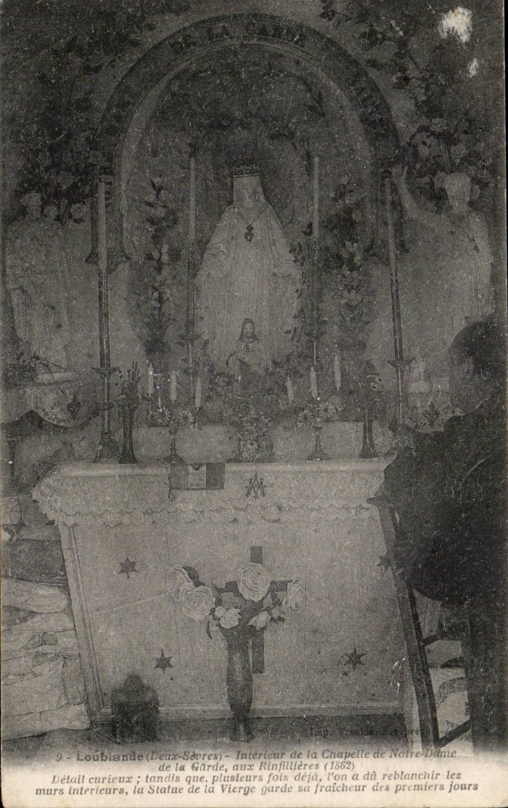 CPA InnenLoublande von der Wolbung von Notre Dame des Schutzes in Rinfilieres