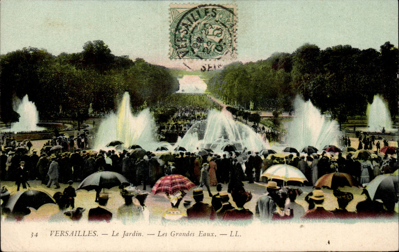 CPA Versailles the garden large water