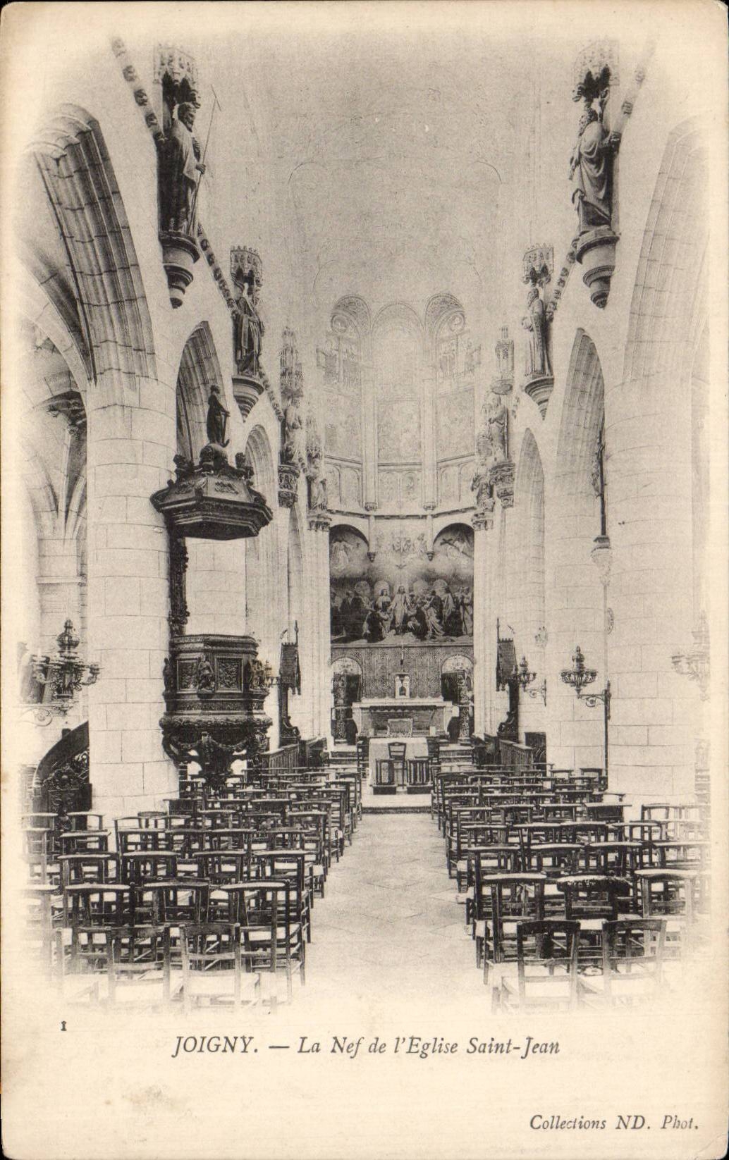 Joigny CPA the nave of the church Saint Jean