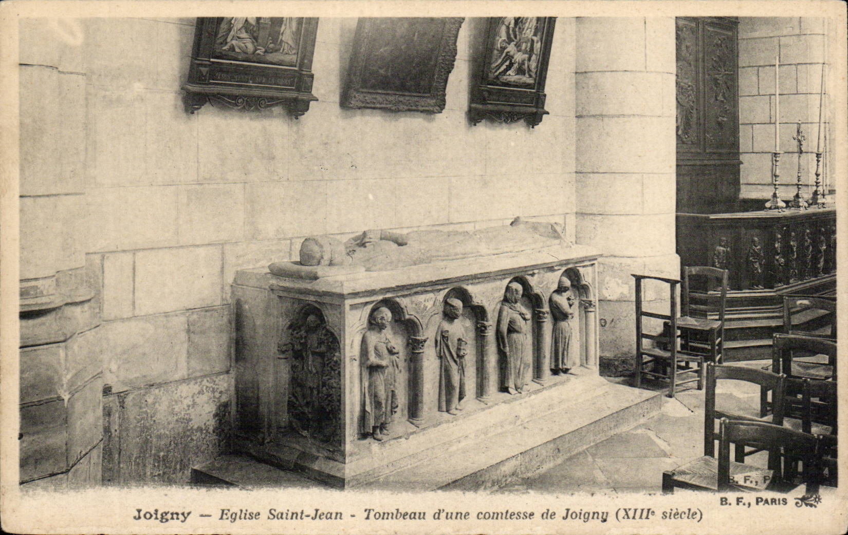 Joigny CPA Church Saint Jean Tomb of a countess of Joigny