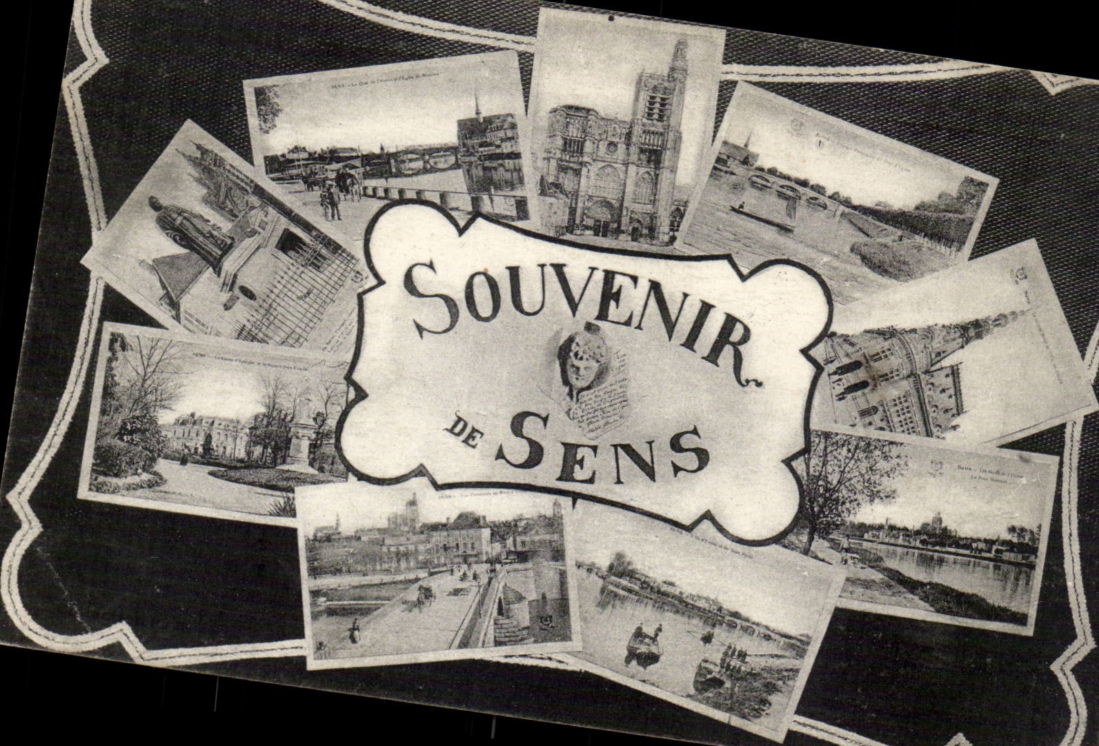 CPA Souvenir of Sens