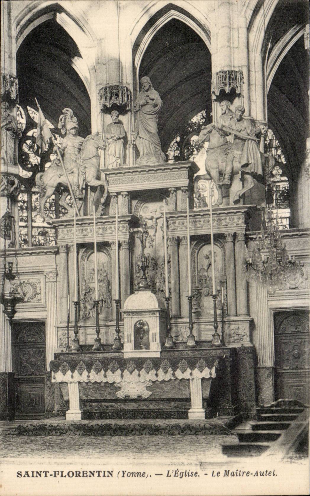 CPA Saint Florentin the church the Master furnace bridge