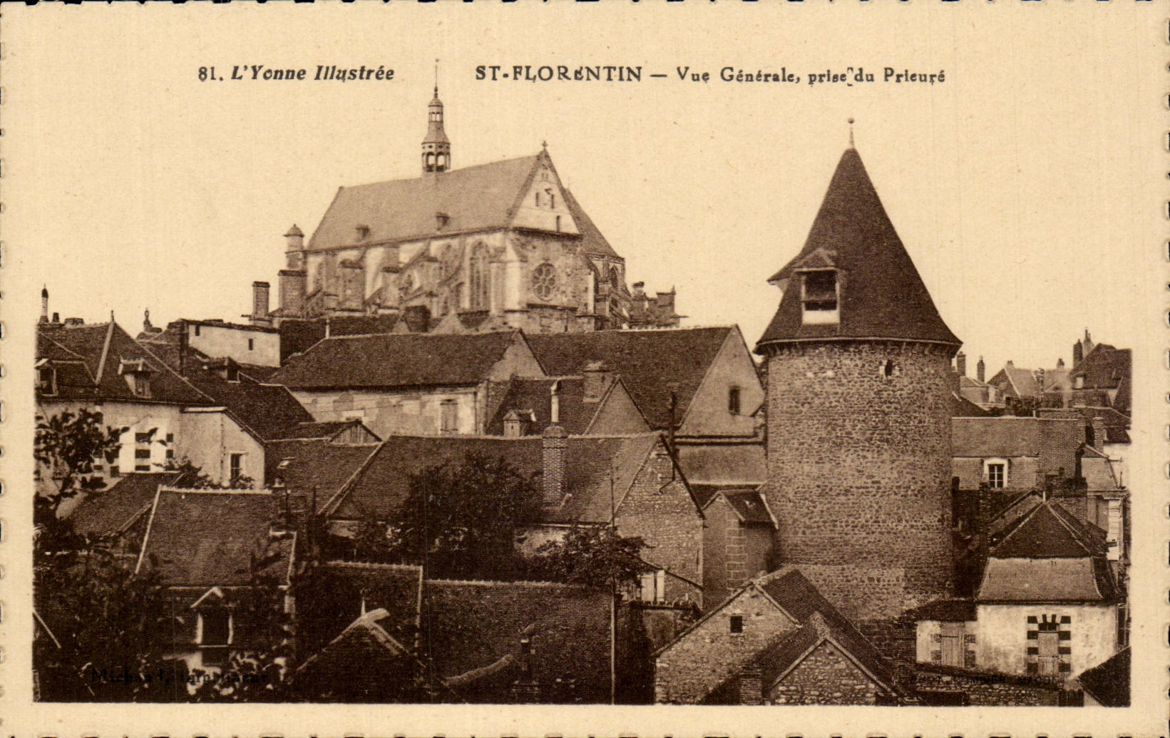 CPA Saint Florentin View taken of the prioress