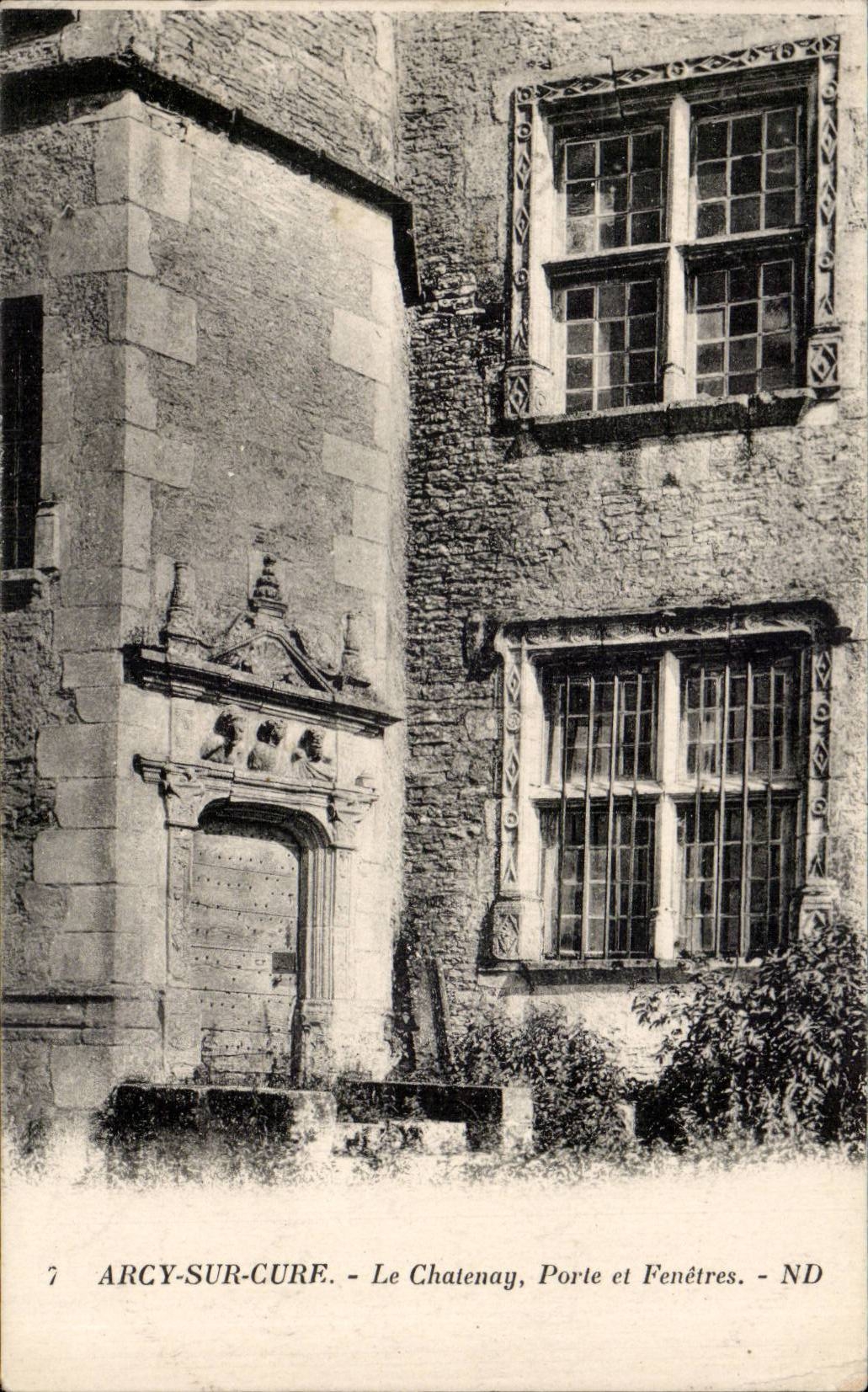 CPA Arcy on Cure the chatenay Gate and windows