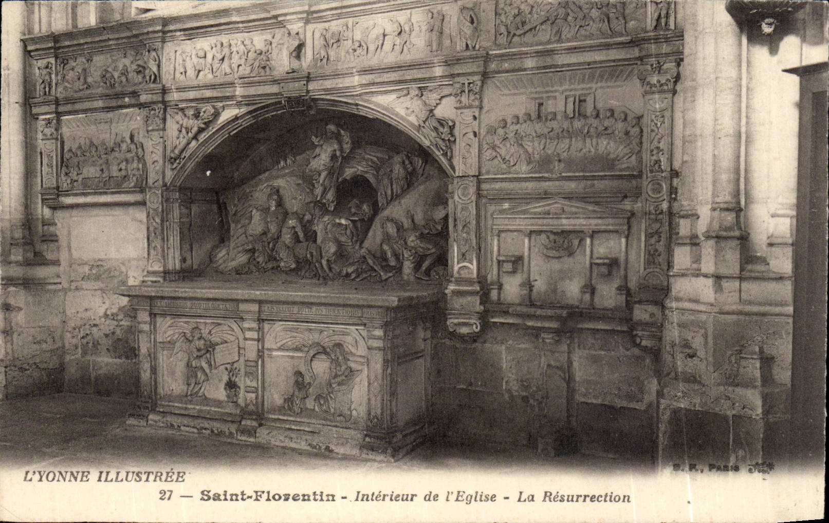 CPA Saint Interior Florentin of the church Resurrection