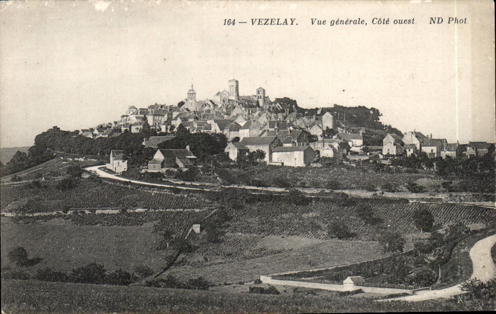 Vezelay CPA View western Dimension