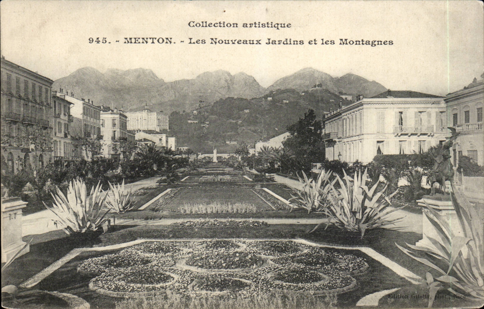 CPA Menton new gardens and mountains