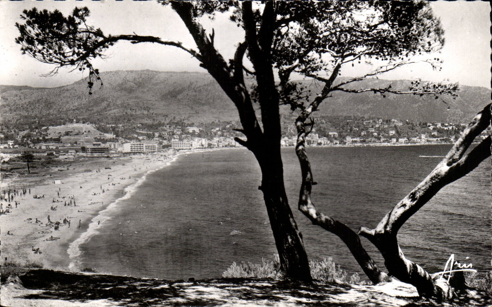 CPSM Le Lavandou La Faviere La plage
