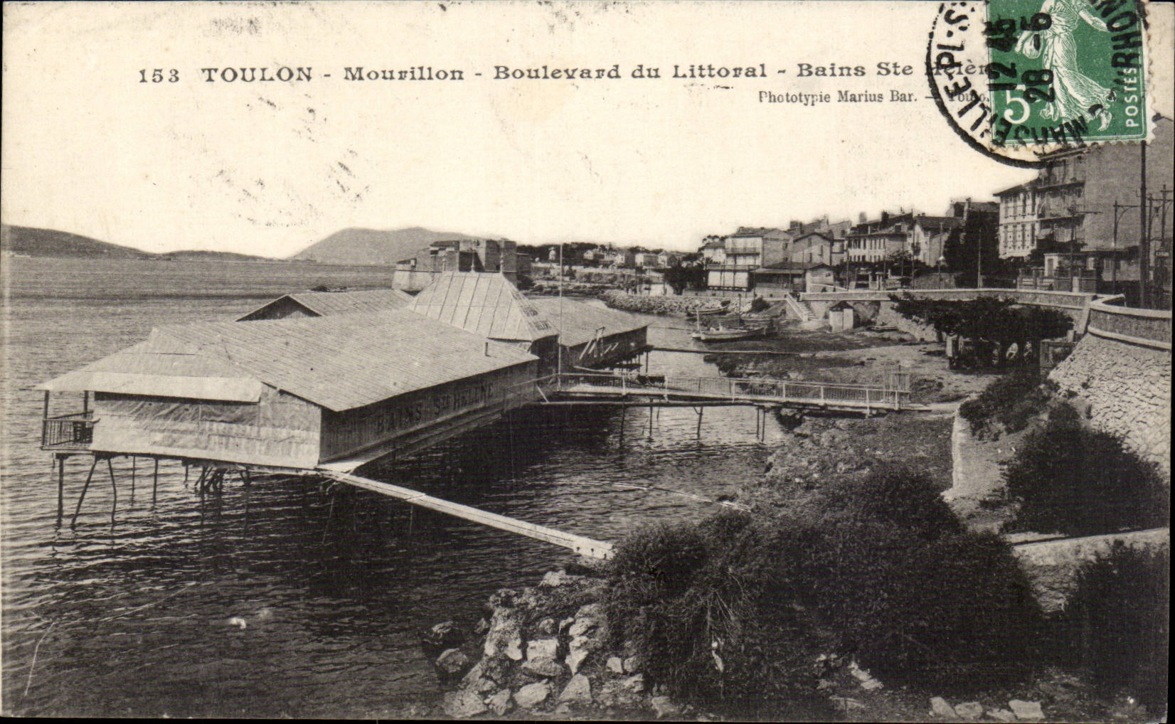 CPA Toulon Mourillon Boulevard of the littoral Baths co Helene