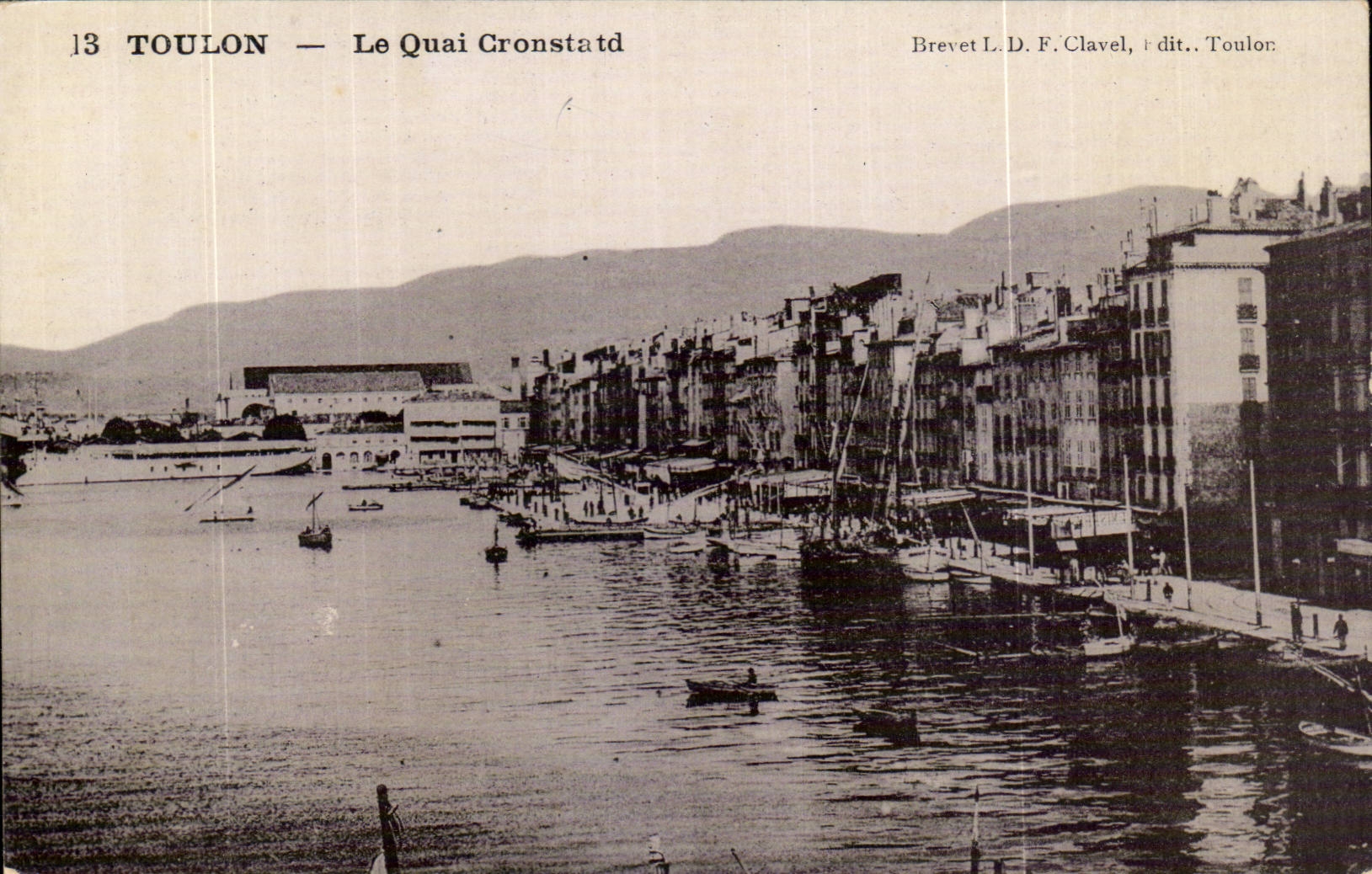 CPA Toulon Tamaris the Cronstadt quay