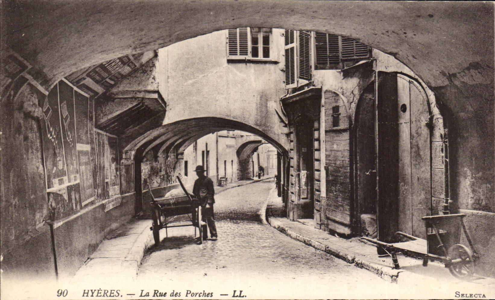 CPA Hyeres die Strasse der Portale