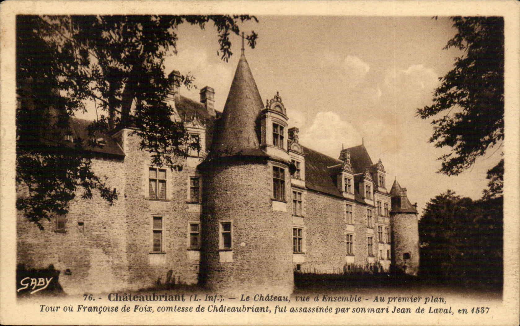 CPA Chateaubriant the castle