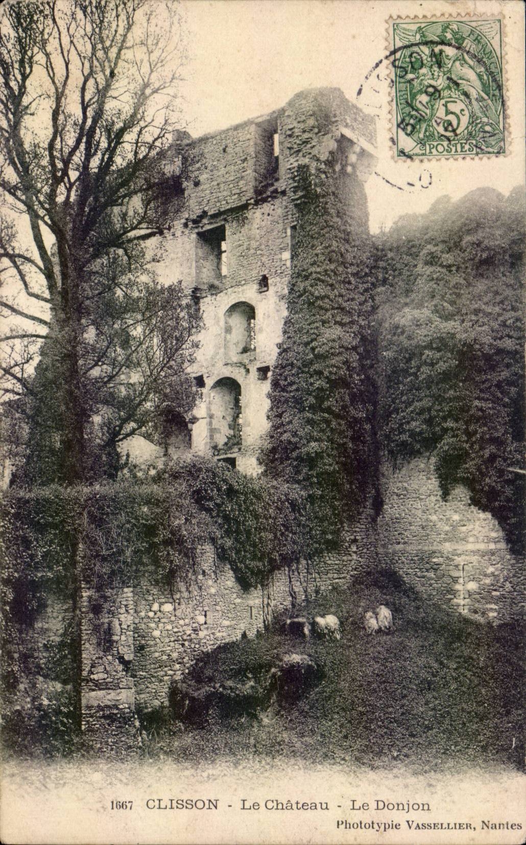 CPA Clisson das Schloss der Unterhalt