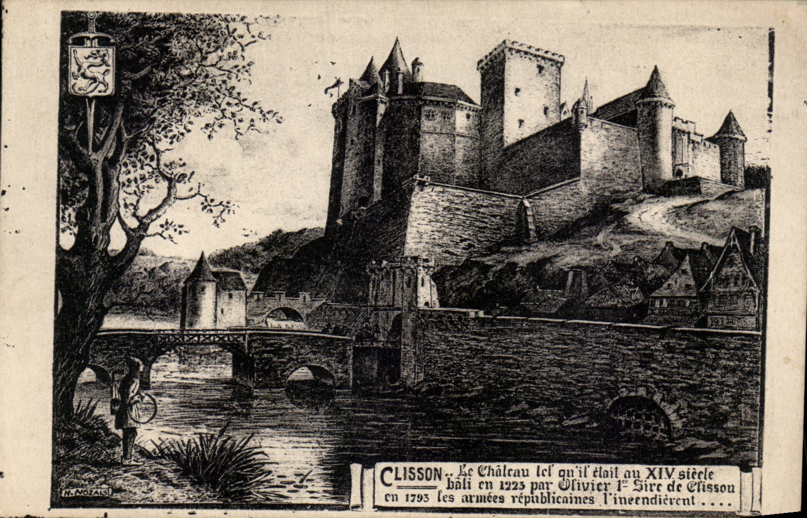 CPA Clisson das Schloss