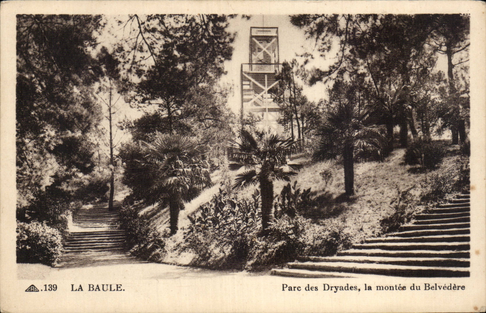 CPA La Baule Park of Dryades rise of the View-point