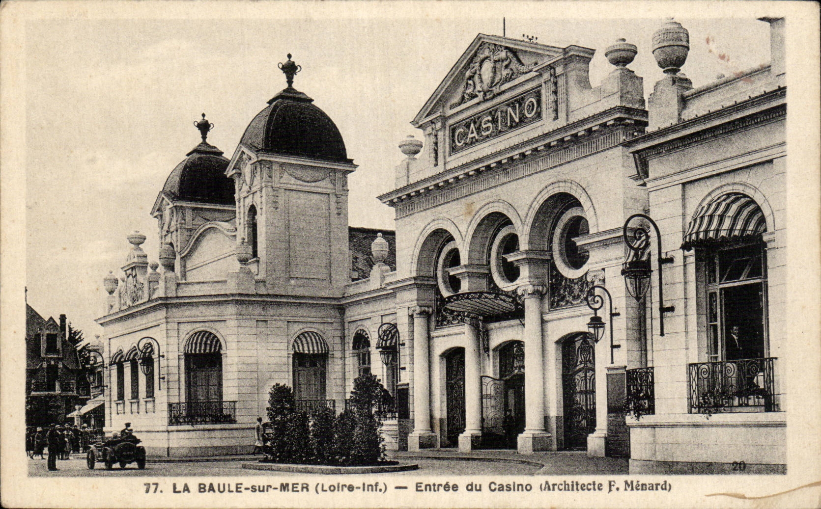 CPA Baule on sea Entrance of the casino