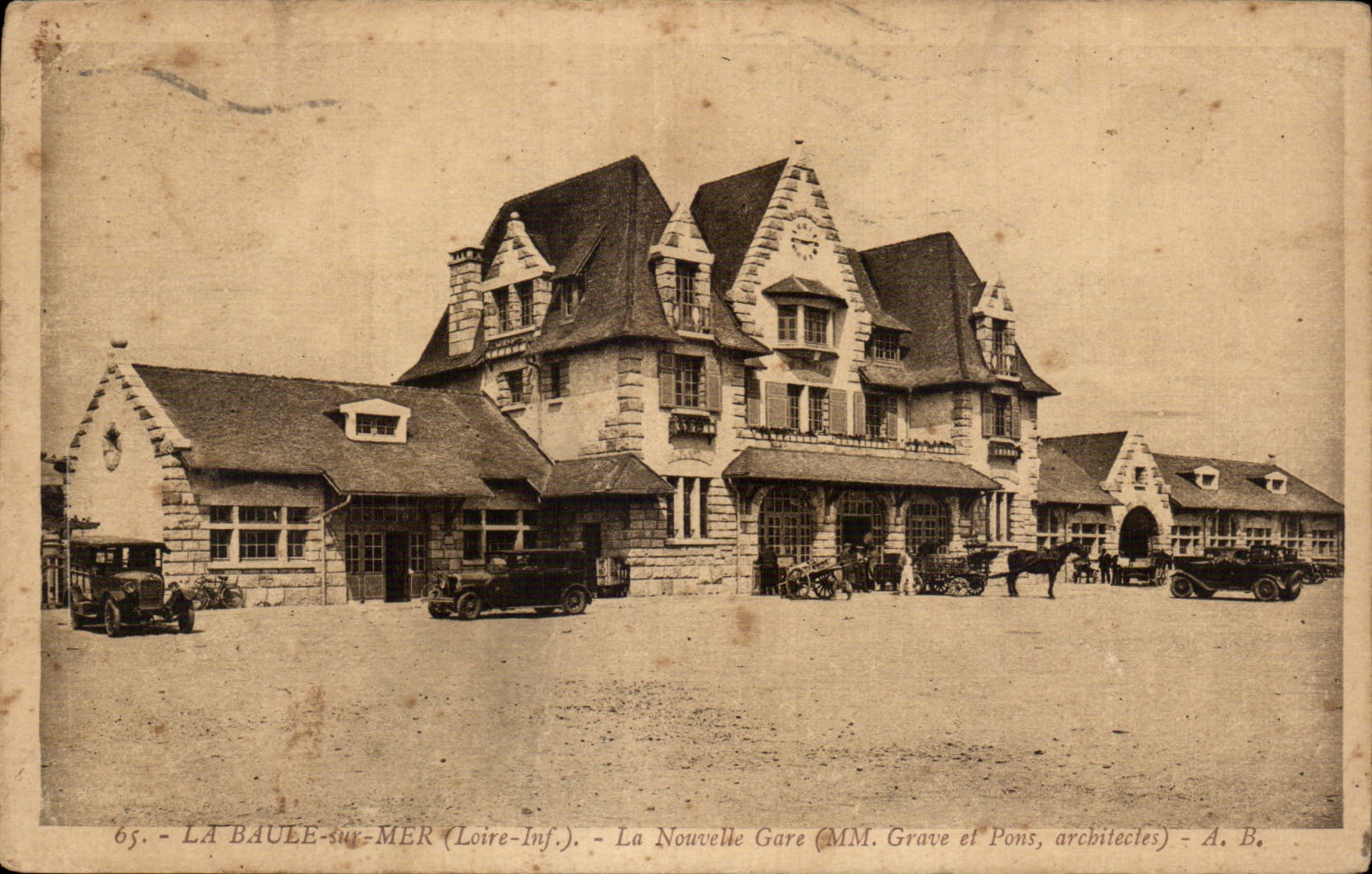 CPA La Baule the new station