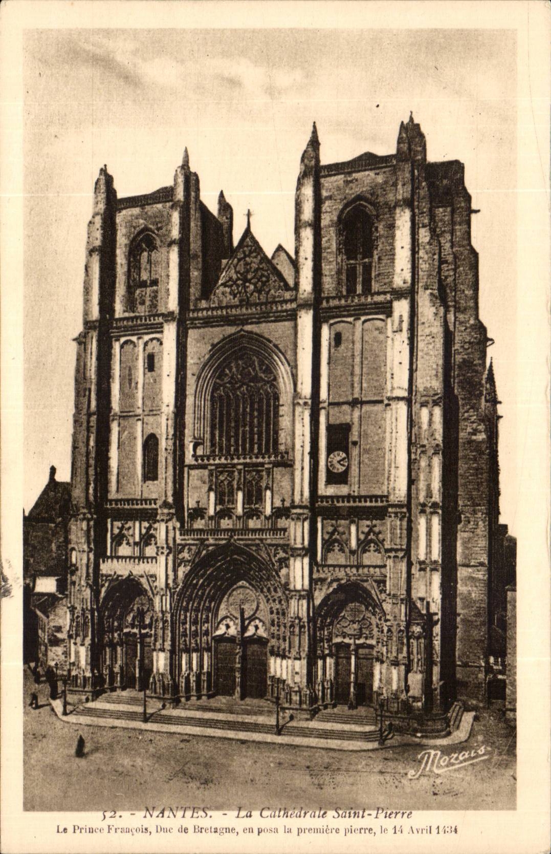 CPA Nantes the cathedral Saint Pierre