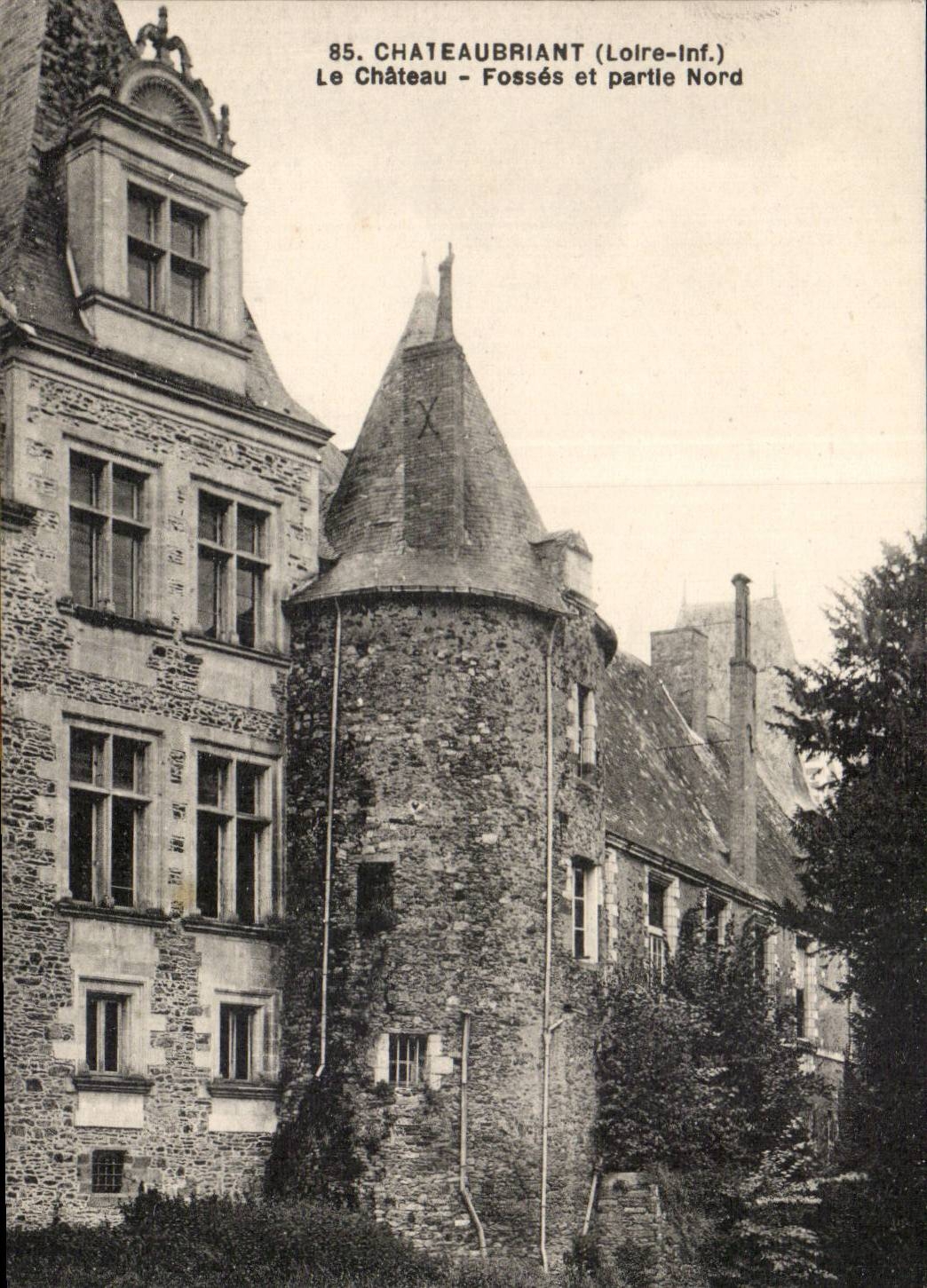 Chateaubriant CPA Schlossgruben und -nordlicher Teil