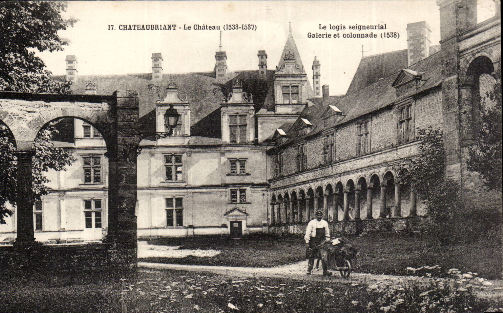 Chateaubriant CPA das Gartenschloss