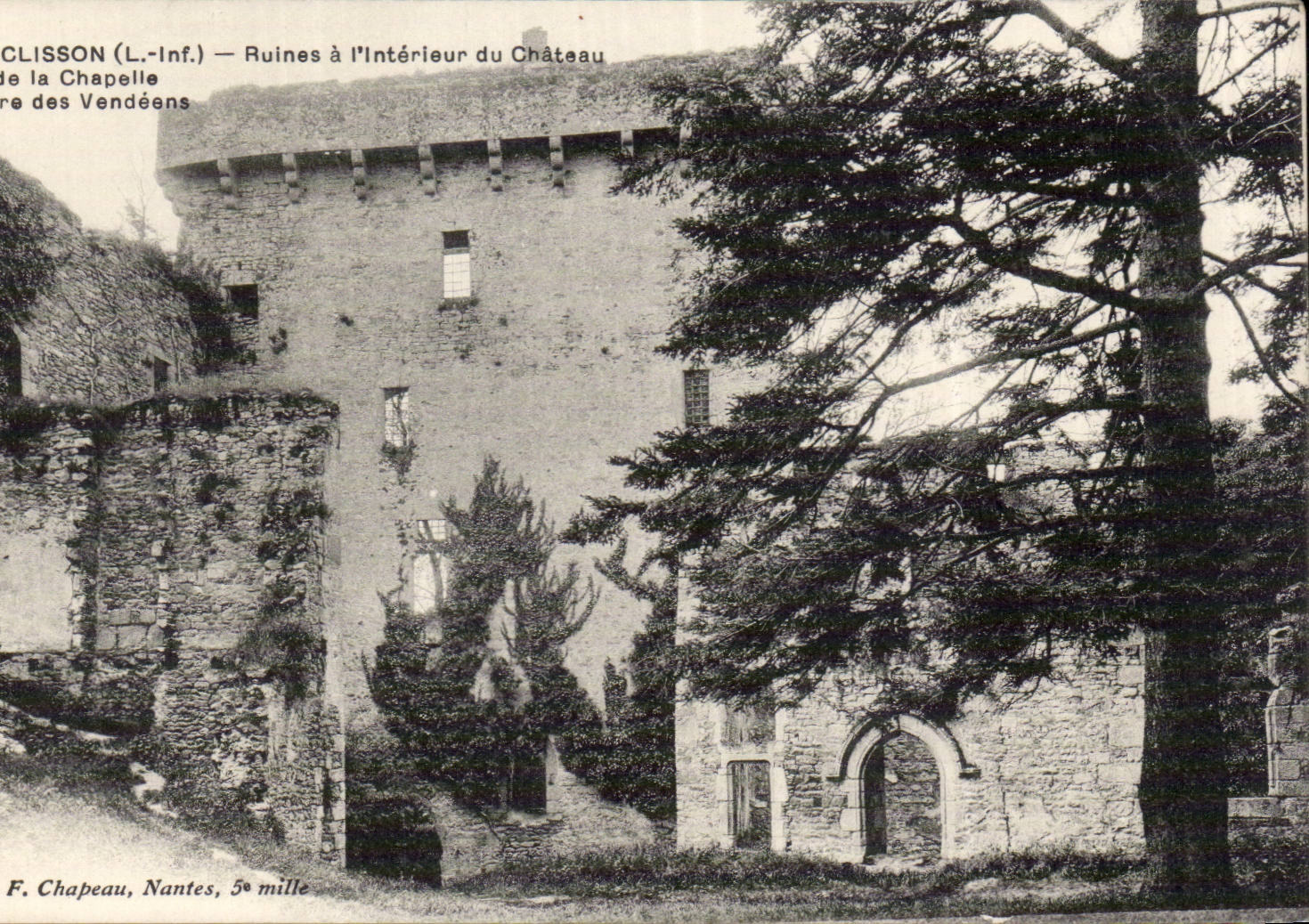 Clisson CPA Ruinen innerhalb des Schlosses