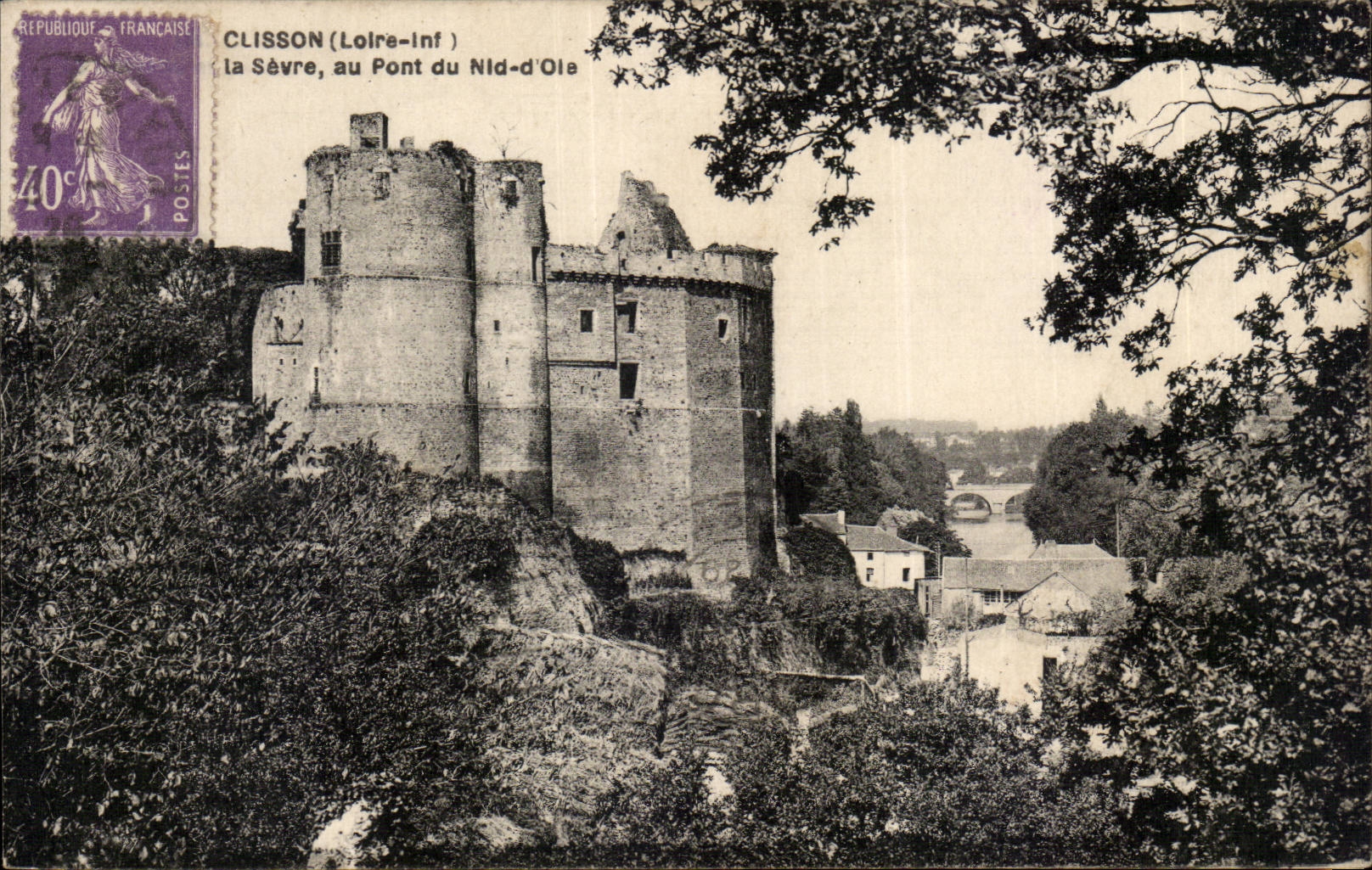 CPA Clisson trennt es mit der Brucke des Gansnestes