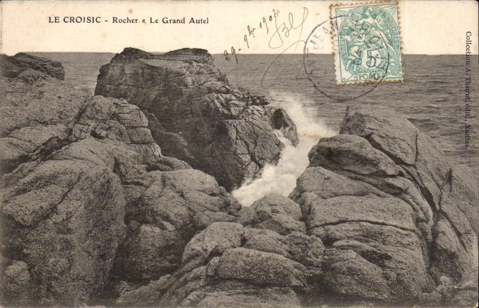 CPA Croisic Rock the large furnace bridge