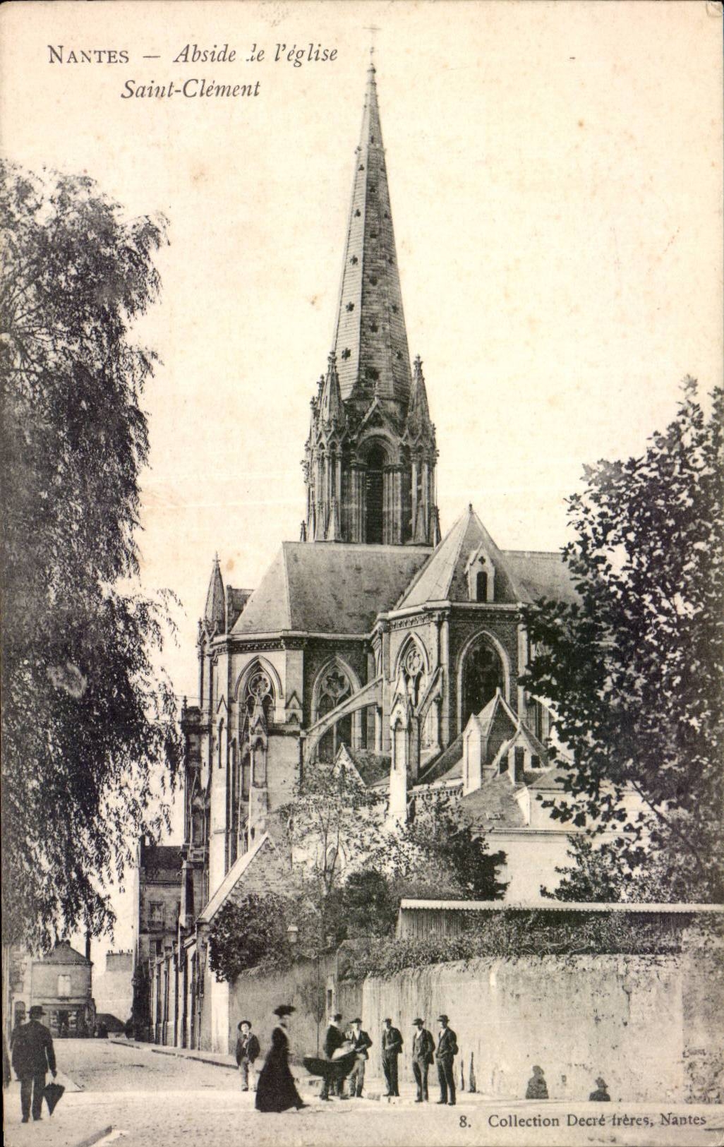 CPA Nantes Apse of the church Saint Clement