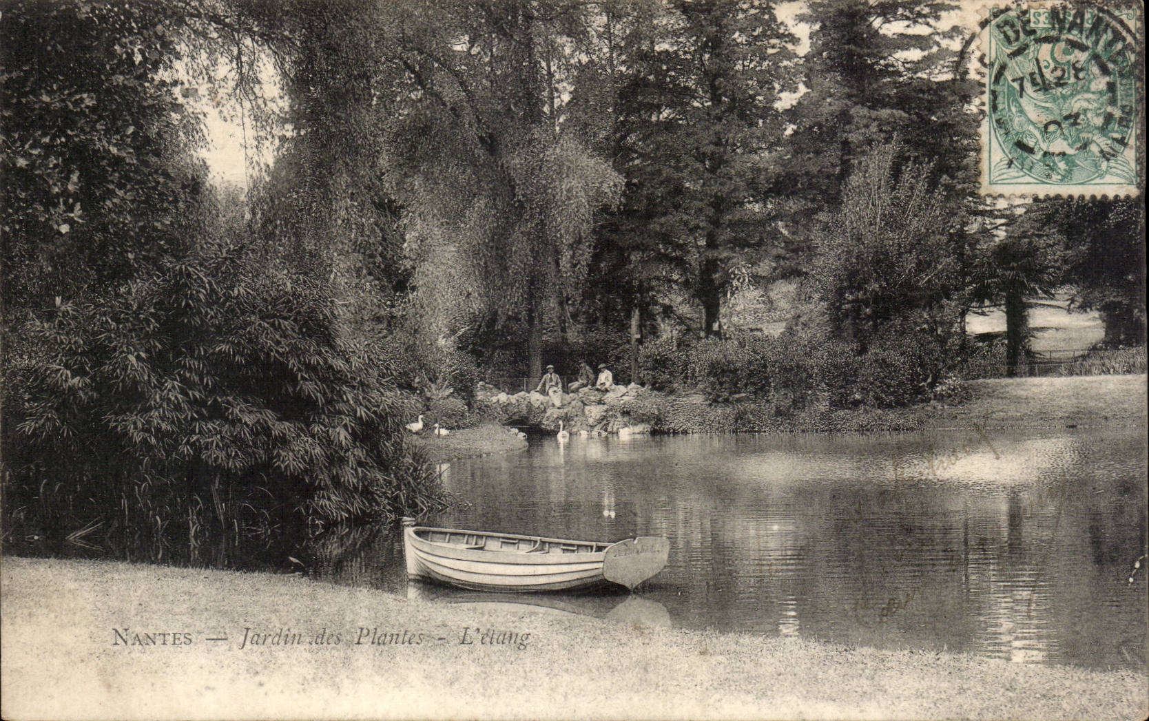 CPA Nantes Botanical garden the pond