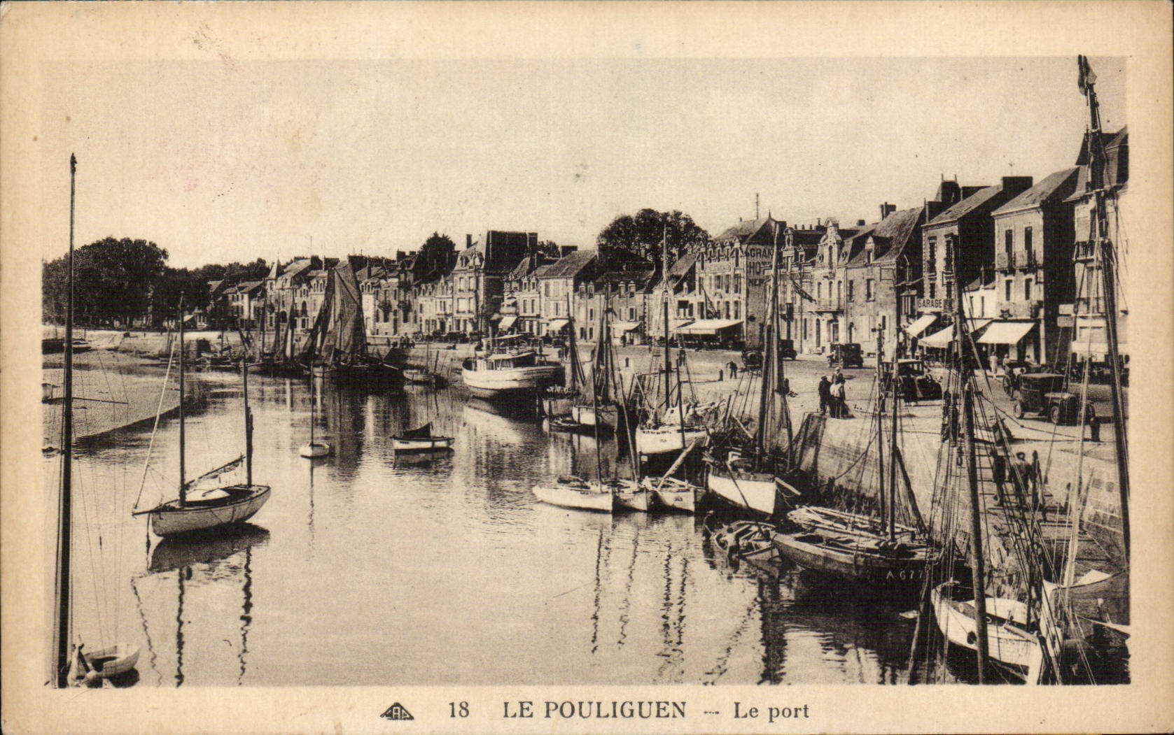 CPA Pouliguen the port