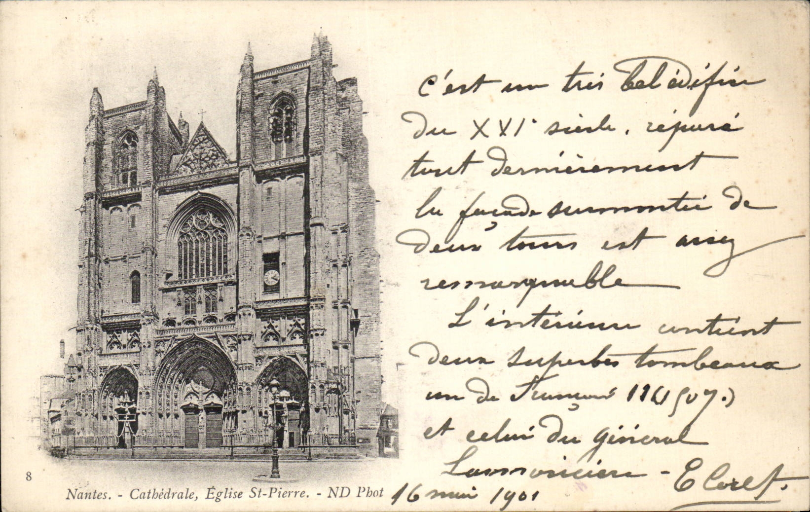 CPA Nantes Church St Pierre