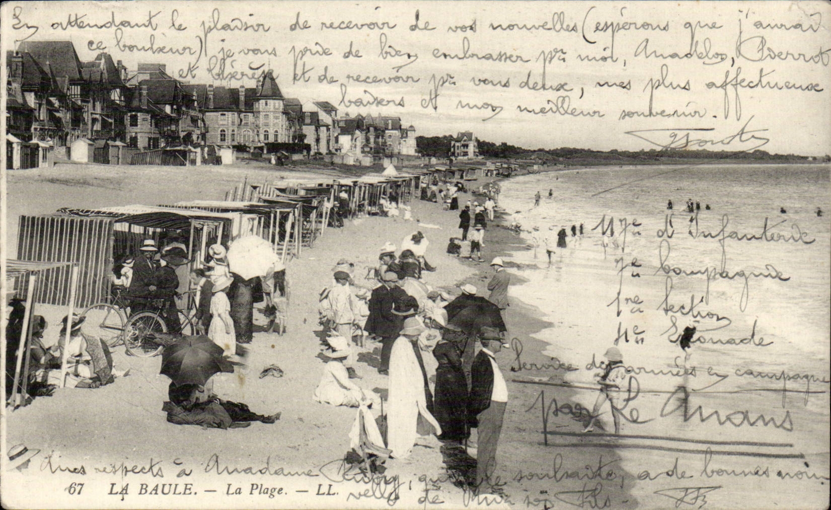 CPA La Baule the beach