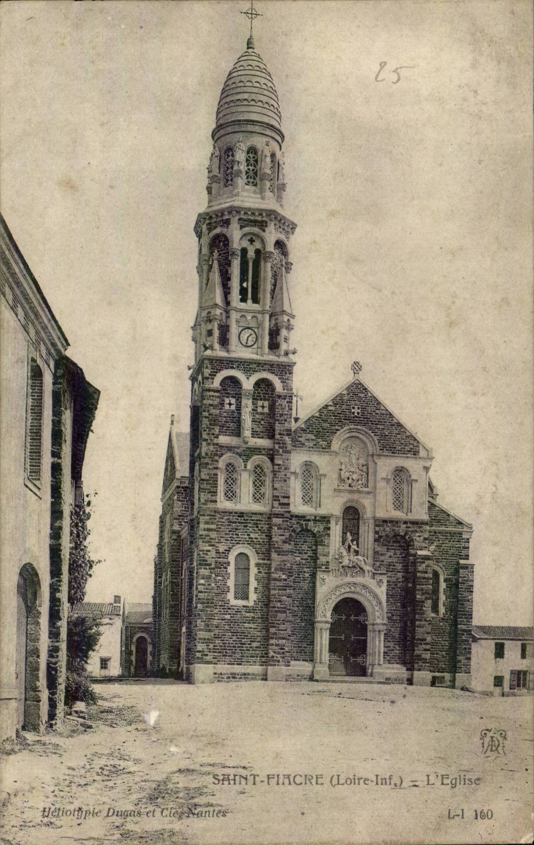 CPA Saint Mietpferd Wagen die Kirche