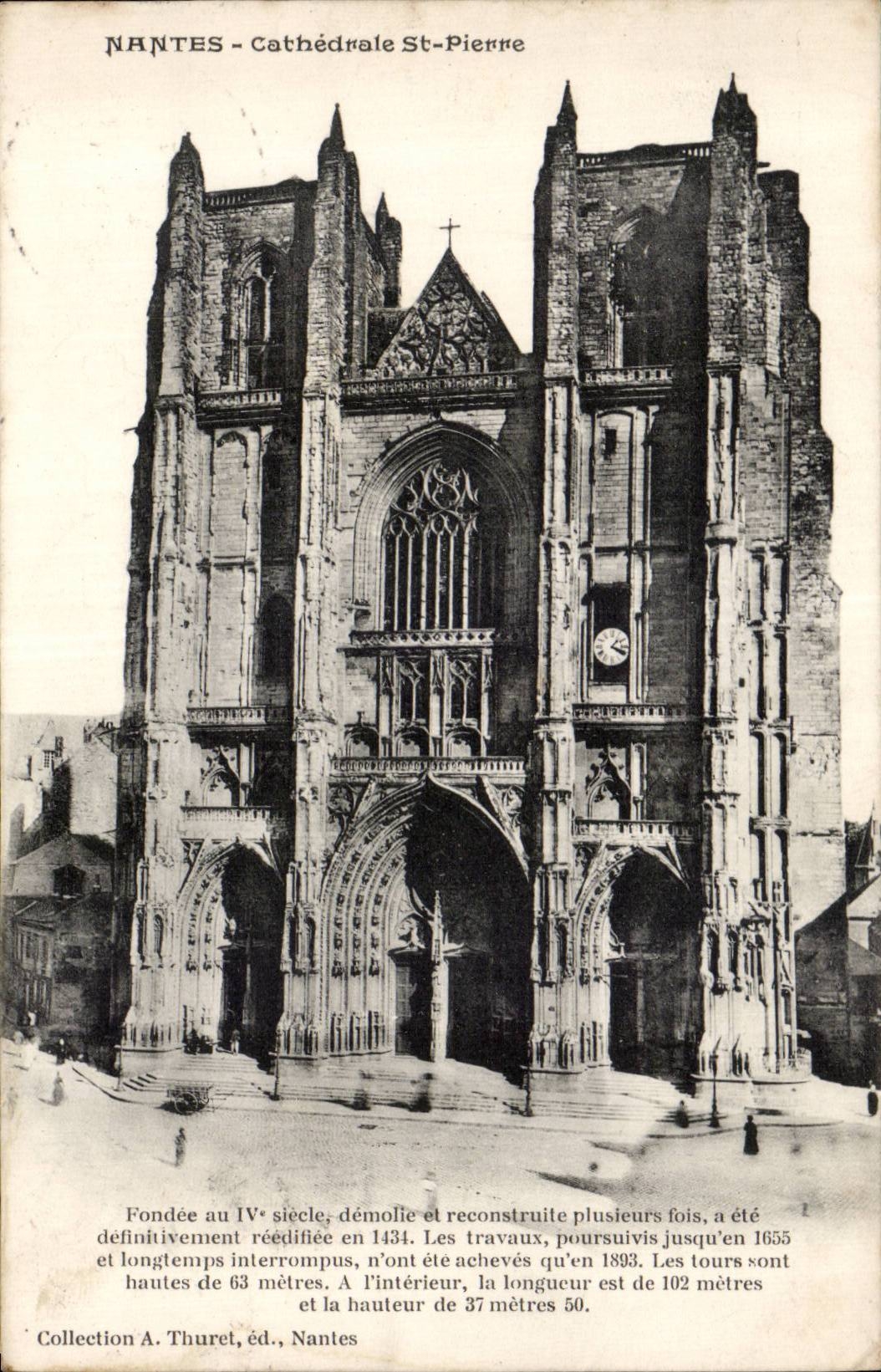 CPA Nantes Cathedral St Pierre