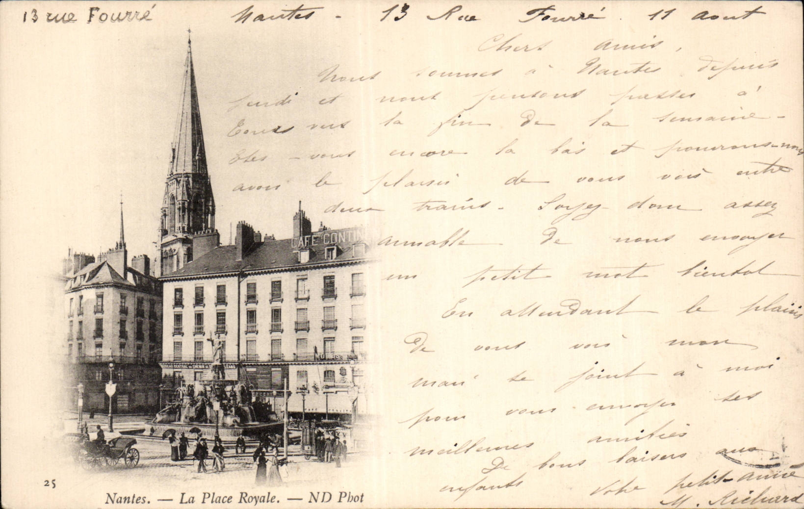 CPA Nantes the royal place