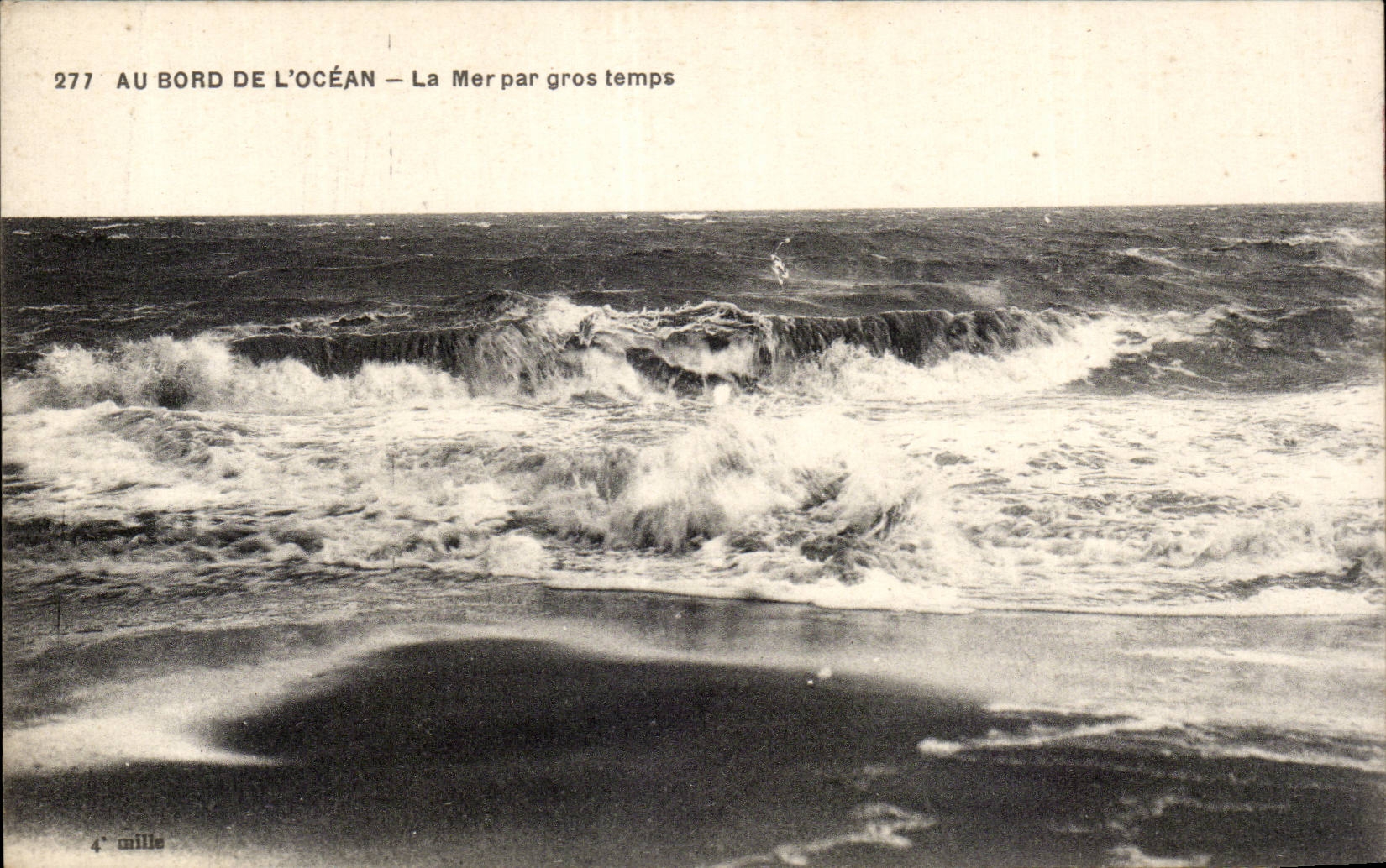 CPA am Rand des Ozeanmeeres durch schweres Wetter