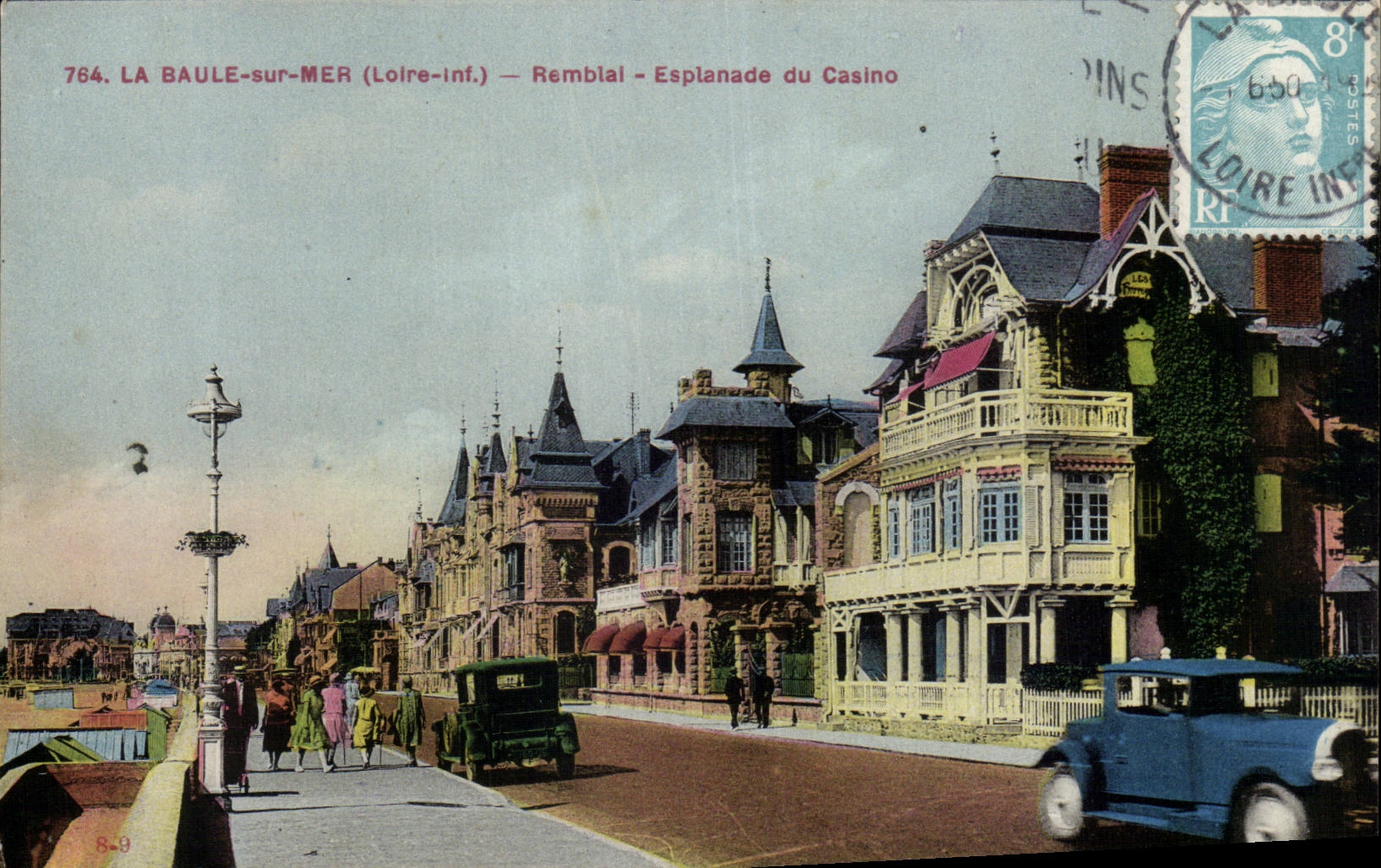 CPA La Baule on sea Fill Esplanade of the casino