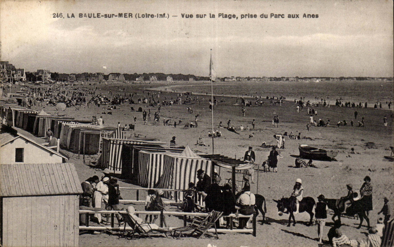 CPA La Baule Seen on the beach taken of the park to the asses donkey