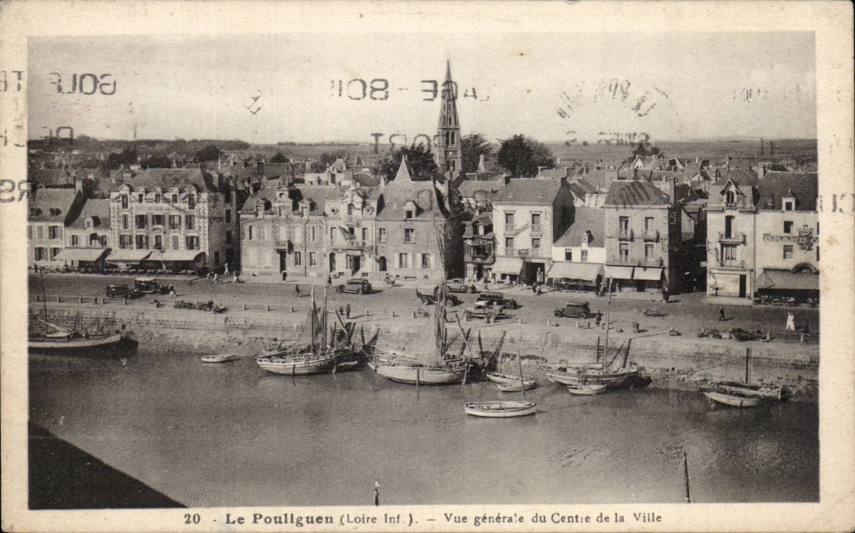 CPA Pouliguen View of the center of the city