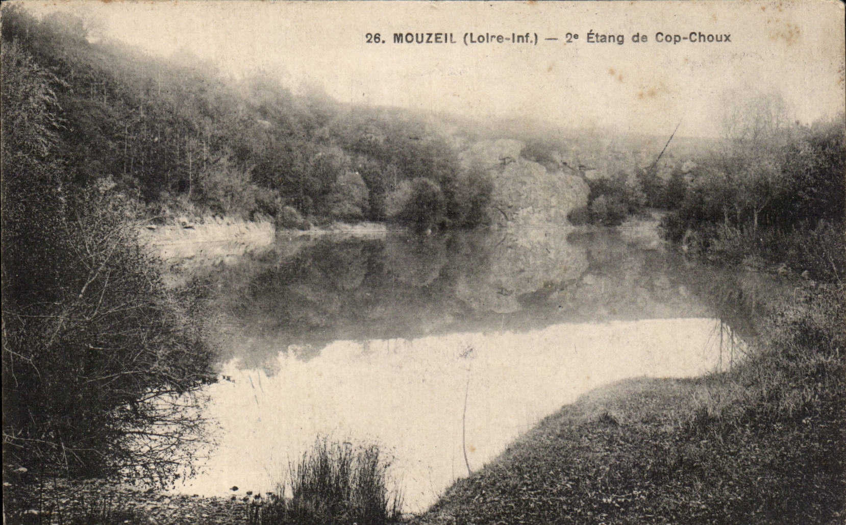 CPA Mouzeil Teich der SPINDEL Kohlpflanzen