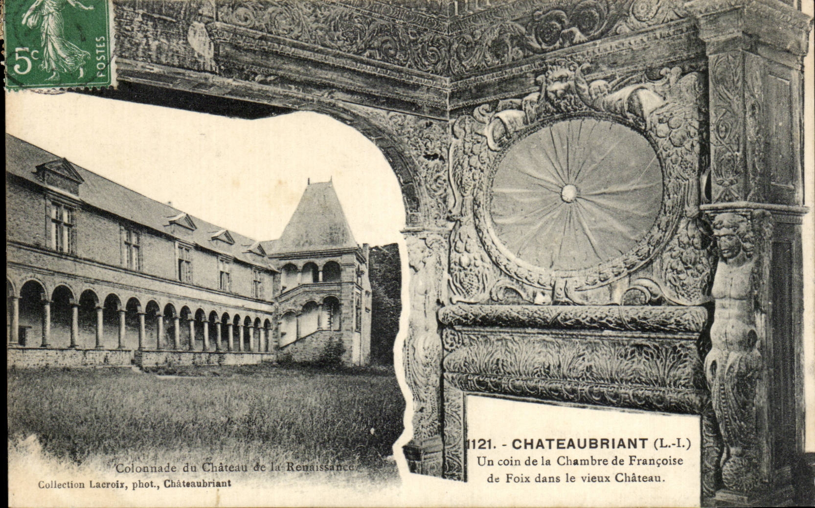 Chateaubriant CPA a corner of the room of François de Foix in the old castle