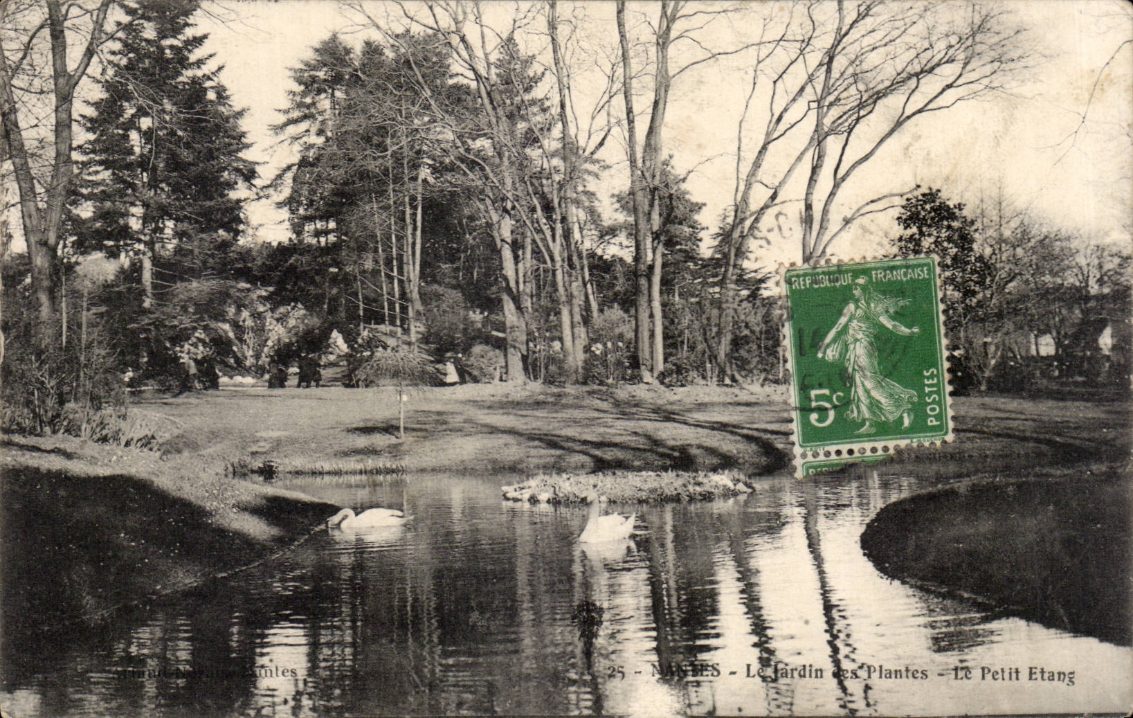 CPA Nantes Botanical garden E small pond
