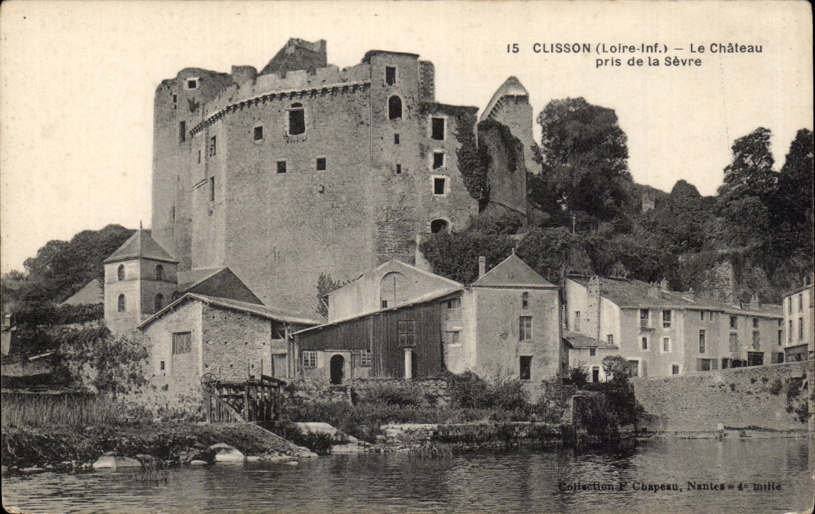 CPA Clisson welches das Schloss das von genommen wird sich trennt