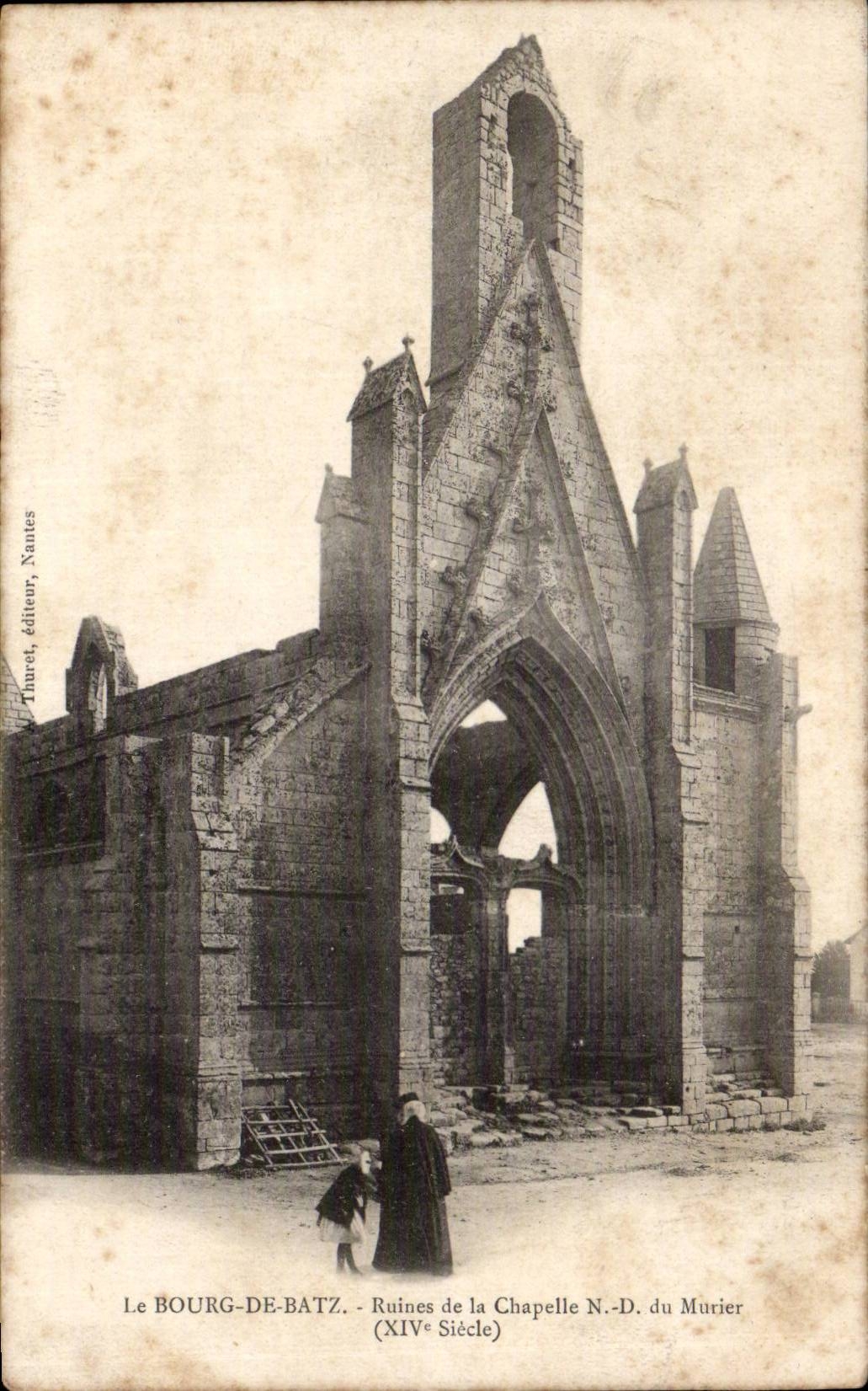 CPA Borough in Batz Ruins of the vault ND of the Mulberry tree