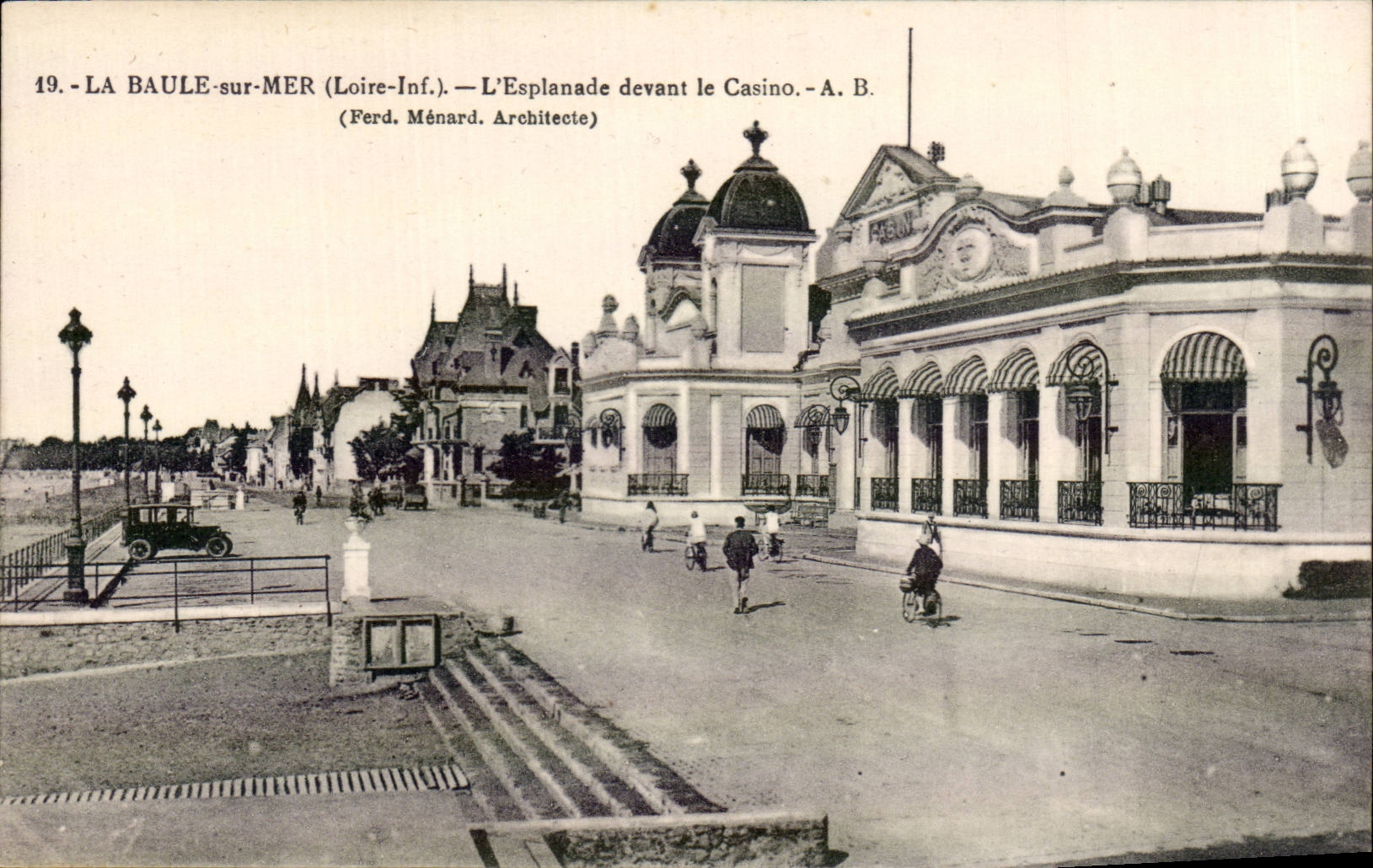 CPA La Baule on Sea the esplanade in front of the casino