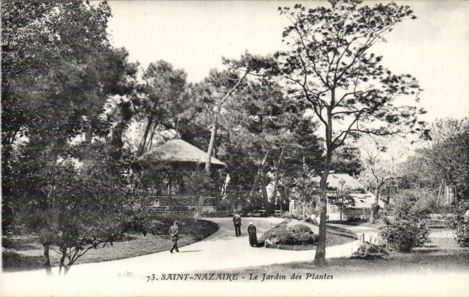 Saint Nazaire CPA the botanical garden