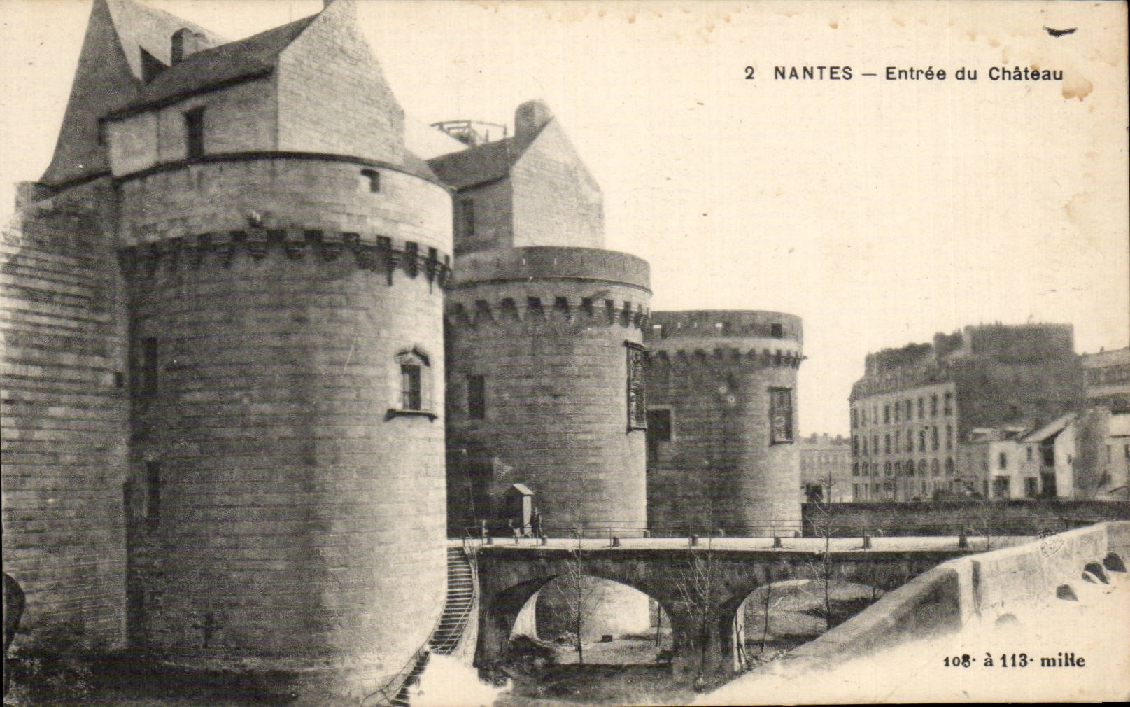 CPA Nantes Entrance of the castle